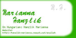 marianna hanzlik business card